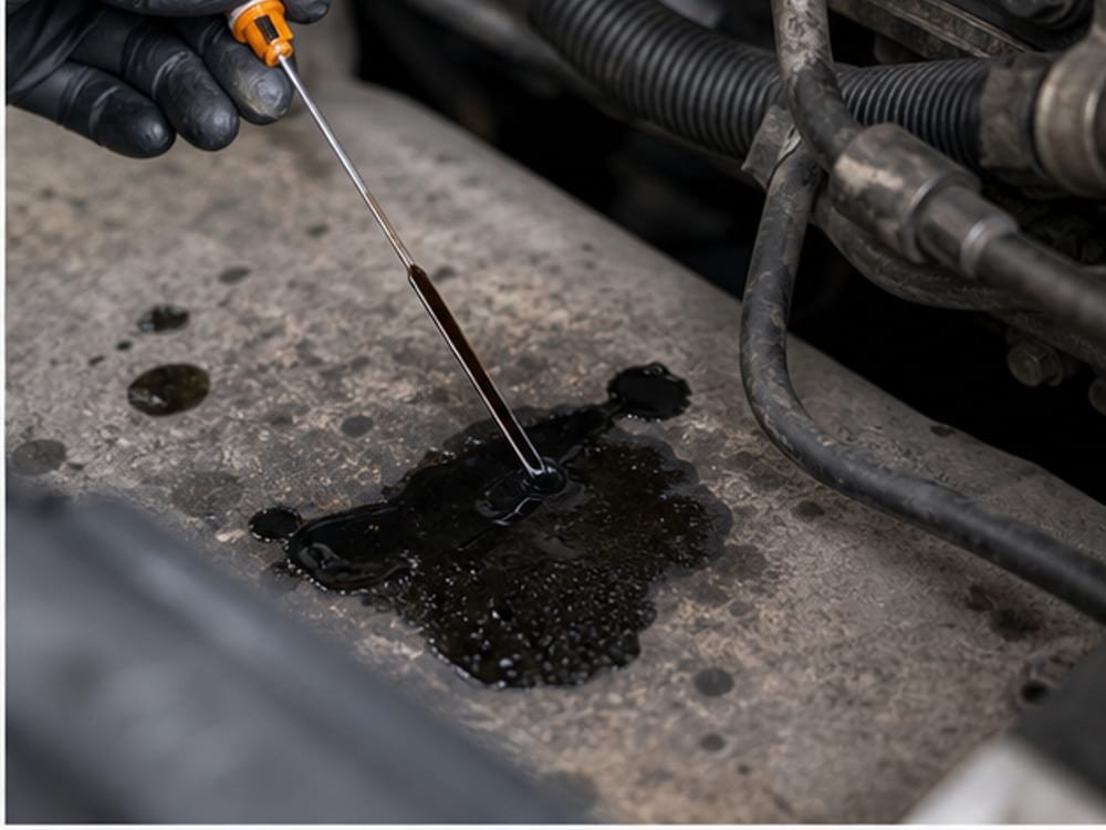 Revision de consumo de aceite en motor diesel