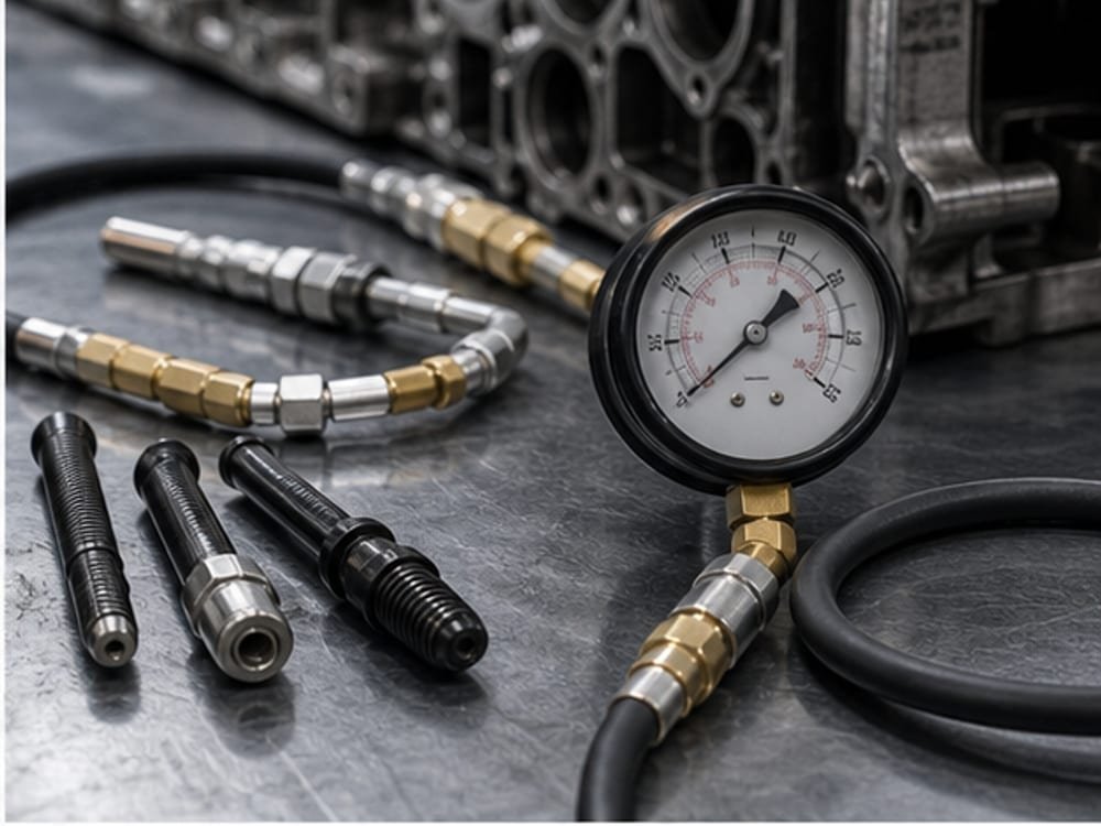 Herramientas para prueba de compresion diesel